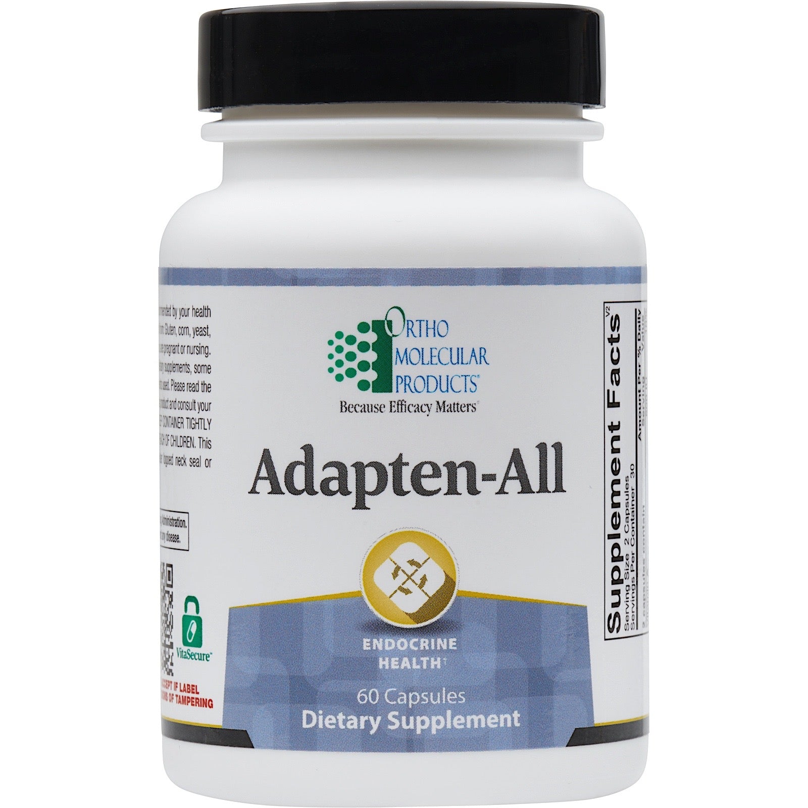 Ortho Molecular, Adapten-All, 60 Capsules UPC 615033009182 | Hilife Vitamins